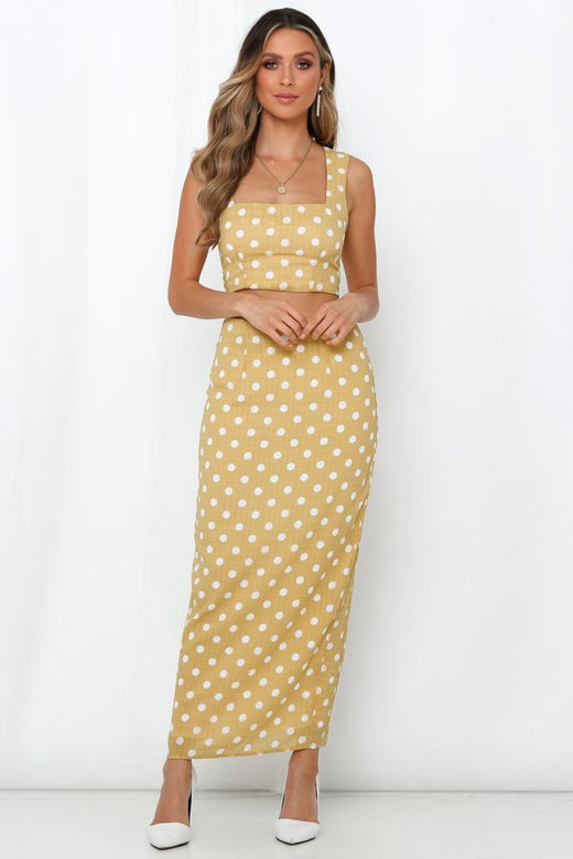 TOBY HEART GINGER Selena Skirt Yellow Spot