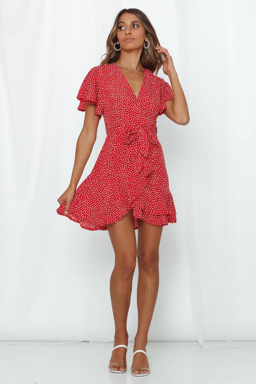 Hot And Cold Dress Red