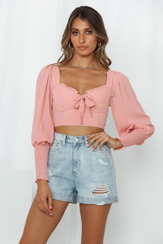 Lucretia Crop Top Pink