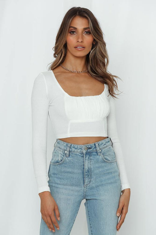 Young Flirt Crop Top White