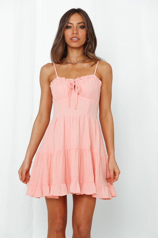 No Pity Party Dress Pink - Hello Molly Staging