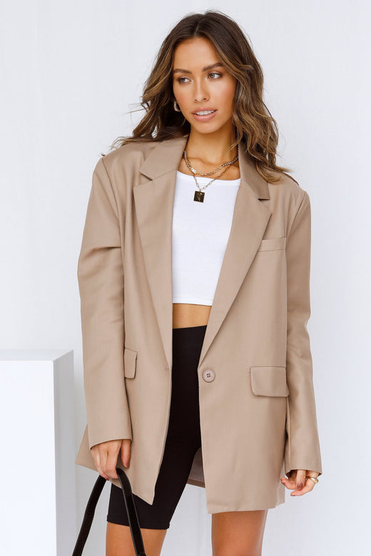 LIONESS Welcome To The Jungle Blazer Beige