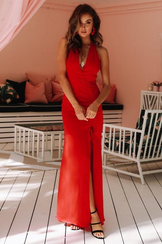 I Know It's True Maxi Dress Red