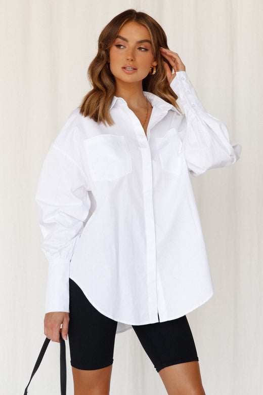 LIONESS The Carrie Top White