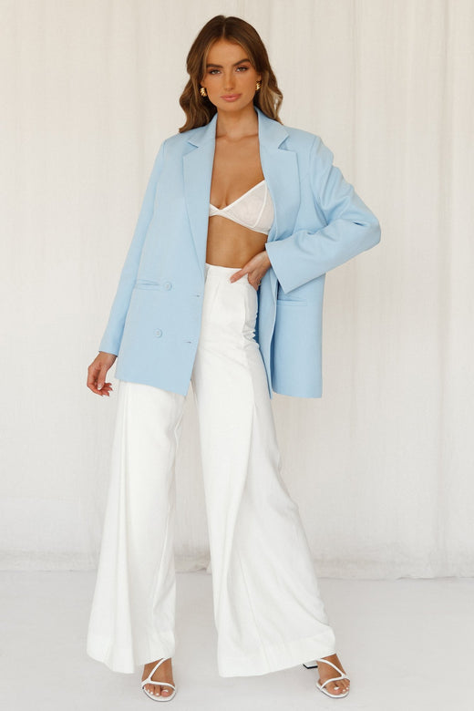 LIONESS Wyoming Blazer Baby Blue