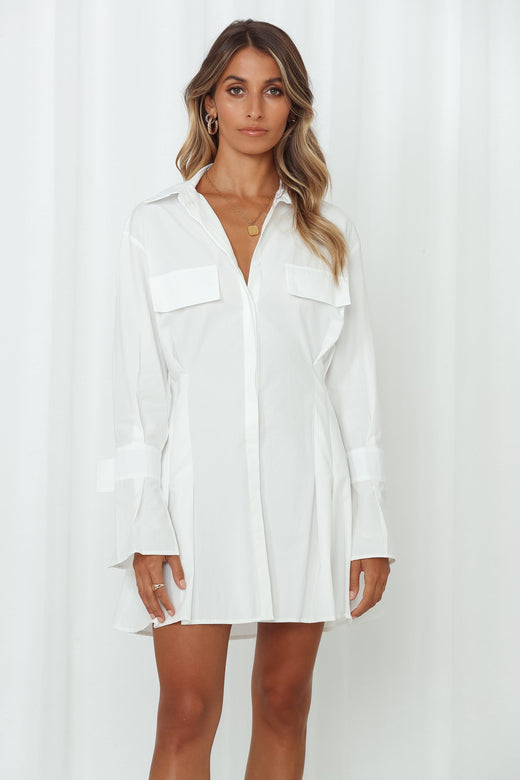 So Chic Dress White
