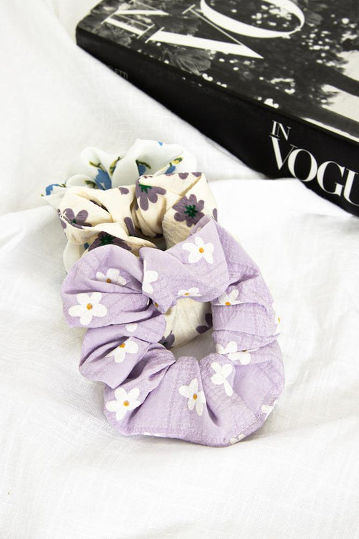 History Of The Daisy Scrunchie Purple